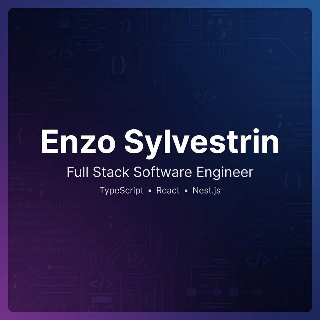 Enzo Sylvestrin | Full Stack Software Engineer